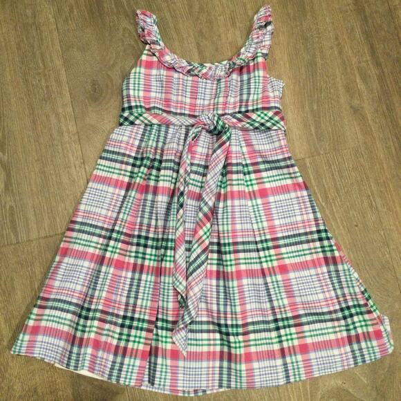 Ralph Lauren Plaid Ruffle Dress - Picture 1 of 6